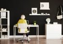 businesswoman-working-at-funky-happy-home-office